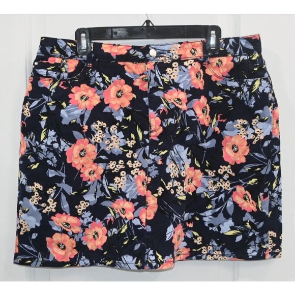 croft & barrow Pants - Croft & Barrow Womens Floral Stretch Skorts Size 16